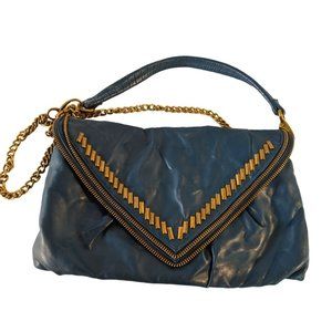 Matt & Nat blue shoulder bag with Stud
